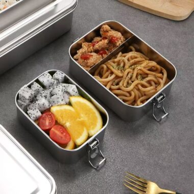 Outdoor camping stainless steel container for food preservation