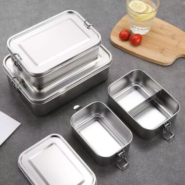Outdoor camping stainless steel container for food preservation