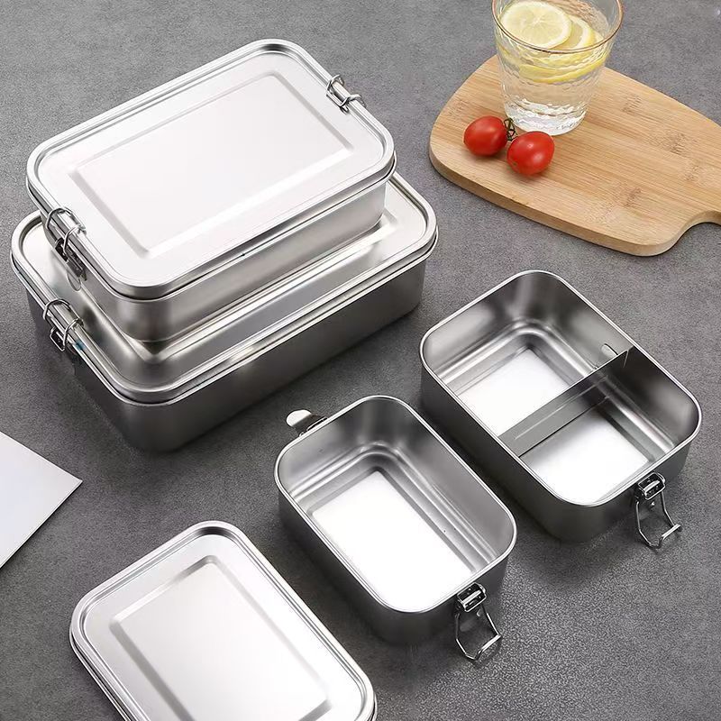 Outdoor camping stainless steel container for food preservation