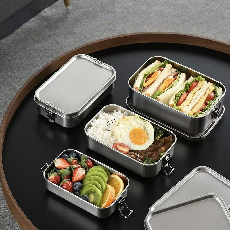 Outdoor camping stainless steel container for food preservation