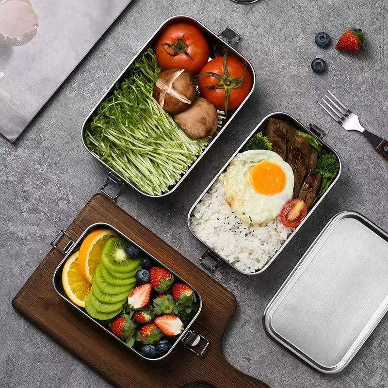 Outdoor camping stainless steel container for food preservation