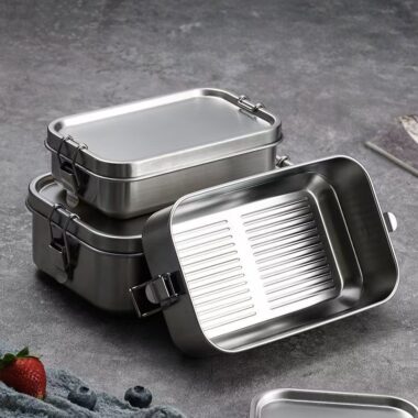 Outdoor camping stainless steel container for food preservation