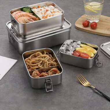 Outdoor camping stainless steel container for food preservation
